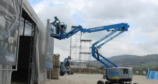 Dịch vụ cho thuê xe nâng người Boomlift độ cao tối đa 46M tại Hải Phòng - Dịch vụ Thành Nguyên Hải Phòng
