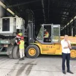 Hình ảnh thi công nâng máy tại KCN VISIP Thuỷ Nguyên - Dịch vụ Thành Nguyên Hải Phòng