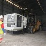 Hình ảnh thi công nâng máy tại KCN VISIP Thuỷ Nguyên - Dịch vụ Thành Nguyên Hải Phòng