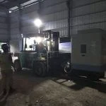 Hình ảnh thi công nâng máy tại KCN VISIP Thuỷ Nguyên - Dịch vụ Thành Nguyên Hải Phòng