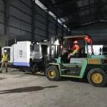 Hình ảnh thi công nâng máy tại KCN VISIP Thuỷ Nguyên - Dịch vụ Thành Nguyên Hải Phòng