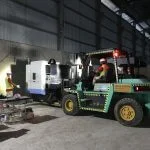 Hình ảnh thi công nâng máy tại KCN VISIP Thuỷ Nguyên - Dịch vụ Thành Nguyên Hải Phòng
