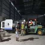 Hình ảnh thi công nâng máy tại KCN VISIP Thuỷ Nguyên - Dịch vụ Thành Nguyên Hải Phòng