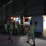 Hình ảnh thi công nâng máy tại KCN VISIP Thuỷ Nguyên - Dịch vụ Thành Nguyên Hải Phòng