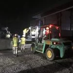 Hình ảnh thi công nâng máy tại KCN VISIP Thuỷ Nguyên - Dịch vụ Thành Nguyên Hải Phòng
