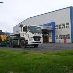 Hình ảnh xe nâng thi công tại nhà máy Toyoda Gosei - KCN Nomura - Dịch vụ Thành Nguyên Hải Phòng