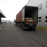 Hình ảnh xe nâng thi công tại nhà máy Toyoda Gosei - KCN Nomura - Dịch vụ Thành Nguyên Hải Phòng