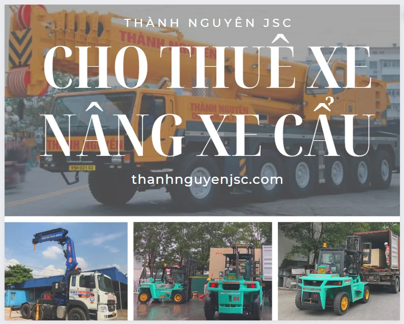 Cho Thuê Xe Nâng Xe Cẩu Tại Hải Phòng - Dịch vụ Thành Nguyên Hải Phòng