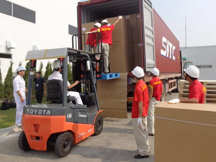 DỊCH VỤ XẾP DỠ BỐC XẾP HÀNG HÓA tại khu CN Nam Cầu Kiền - Dịch vụ Thành Nguyên Hải Phòng