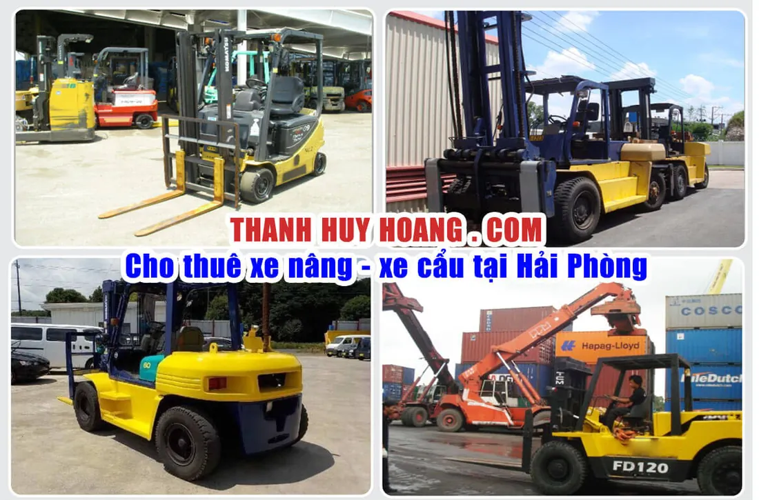 Hình ảnh nâng hạ hàng hóa tại Hải Phòng - Dịch vụ Thành Nguyên Hải Phòng