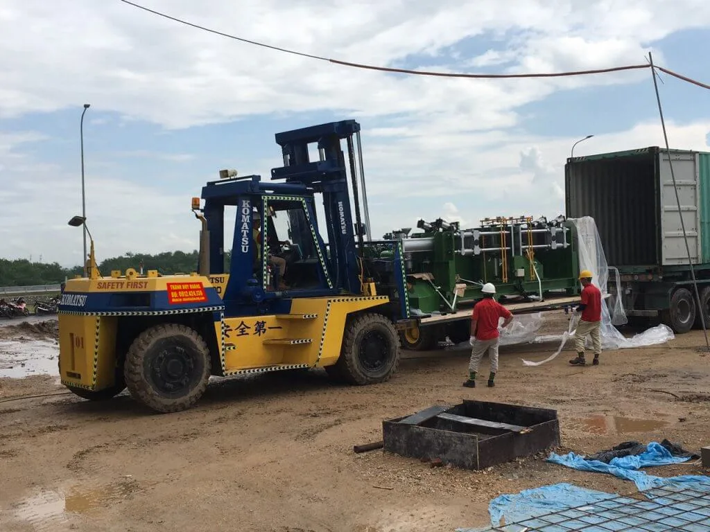 Cho thuê xe nâng tại Thái Bình - Dịch vụ Thành Nguyên Hải Phòng